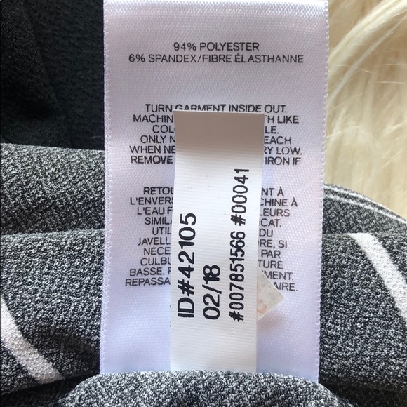 SOLD! Express NWT black & white stripe midi dress - Picture 4 of 6